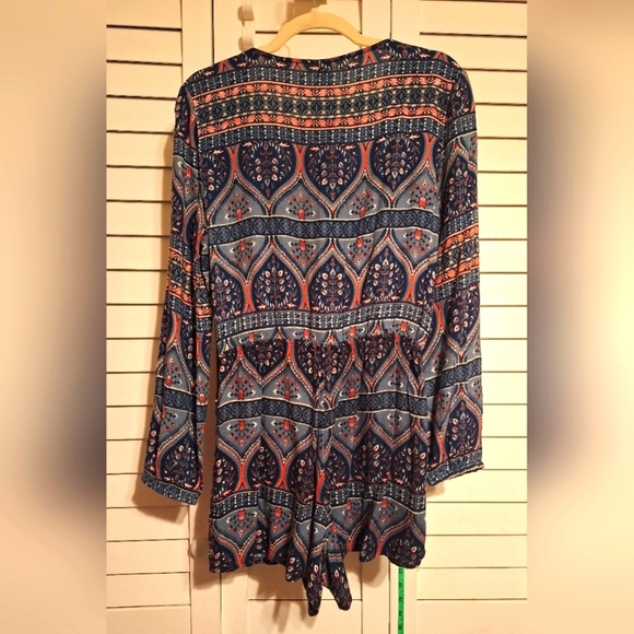 Roxy southwest print romper shorts NWT ptp 18"x30"L.          2.5 inseam - Picture 6 of 6